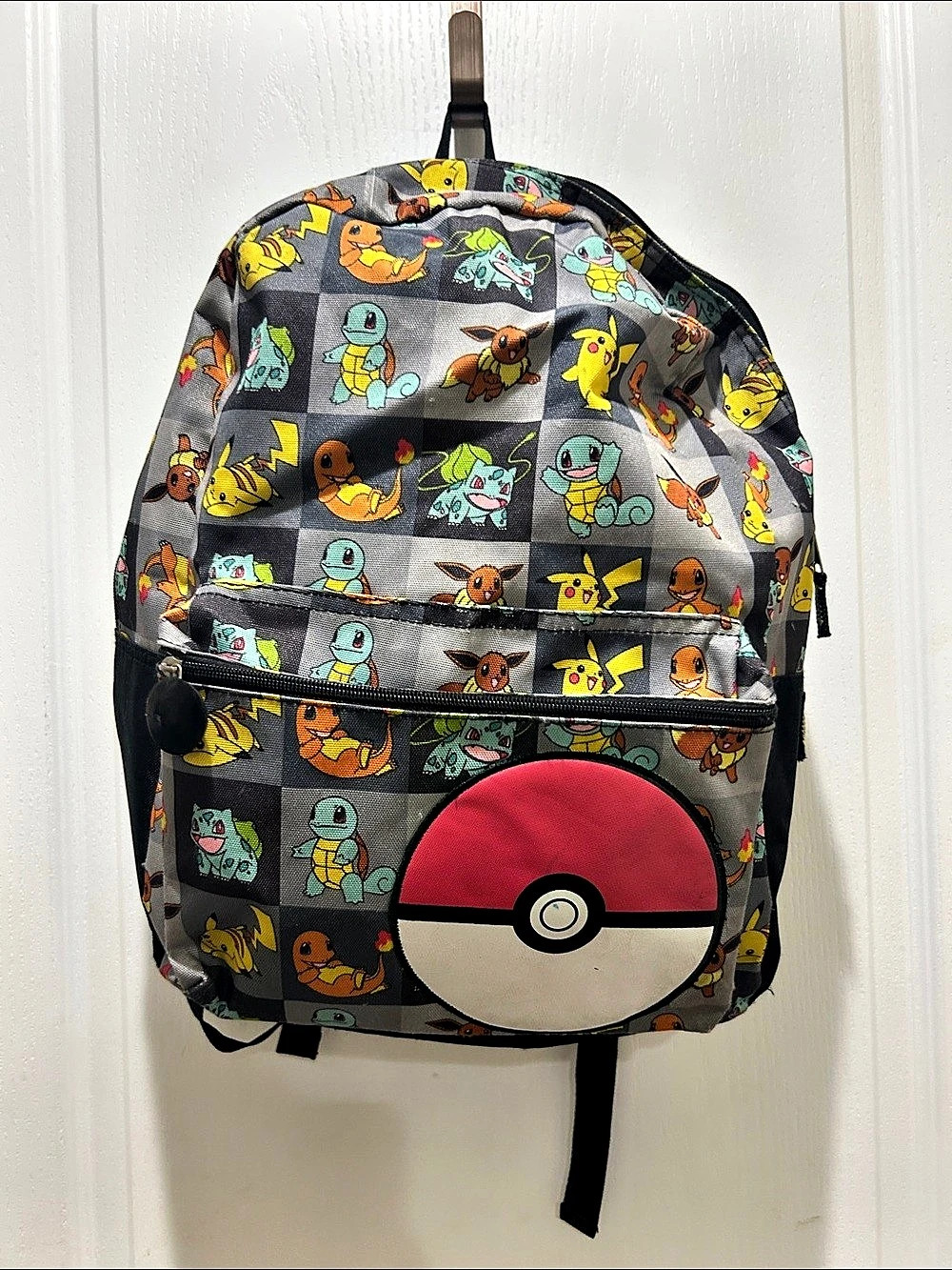 Pokemon Backpack Gray & Black